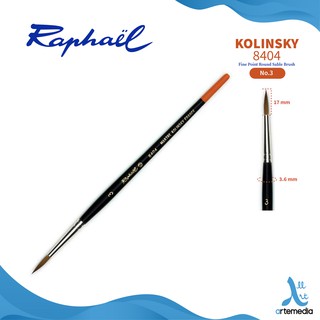 Raphael Kolinsky 8404 Sable Fine Point Round 3/0