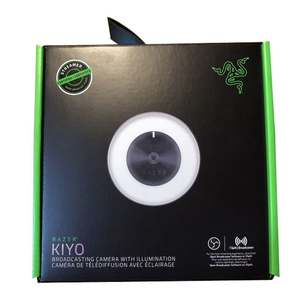 Razer Kiyo Streaming Webcam with Multi-Step Ring Light - 1080p 30FPS ...