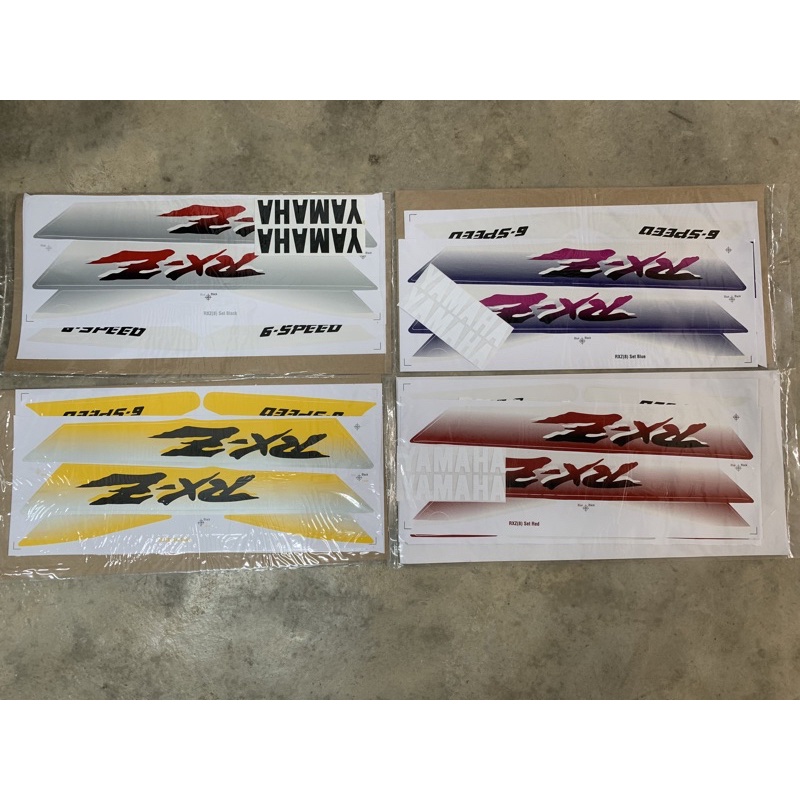 Stiker Sticker Body Stripe Cover Set (8) Yamaha RXZ135 RXZ 135 | Shopee ...