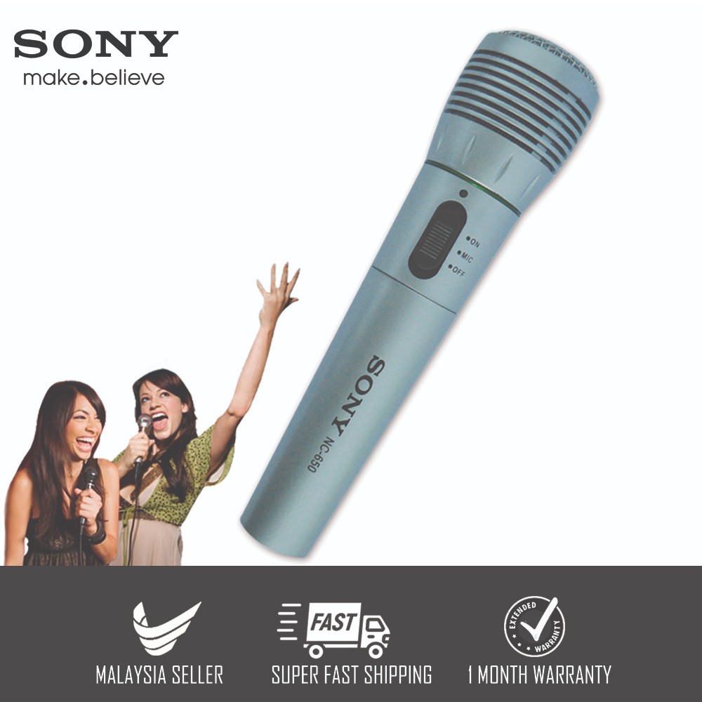 Sony Professional NC650 Vocal Karaoke Wireless Microphone Mic Mikrofon 2 In 1 Wired Wireless