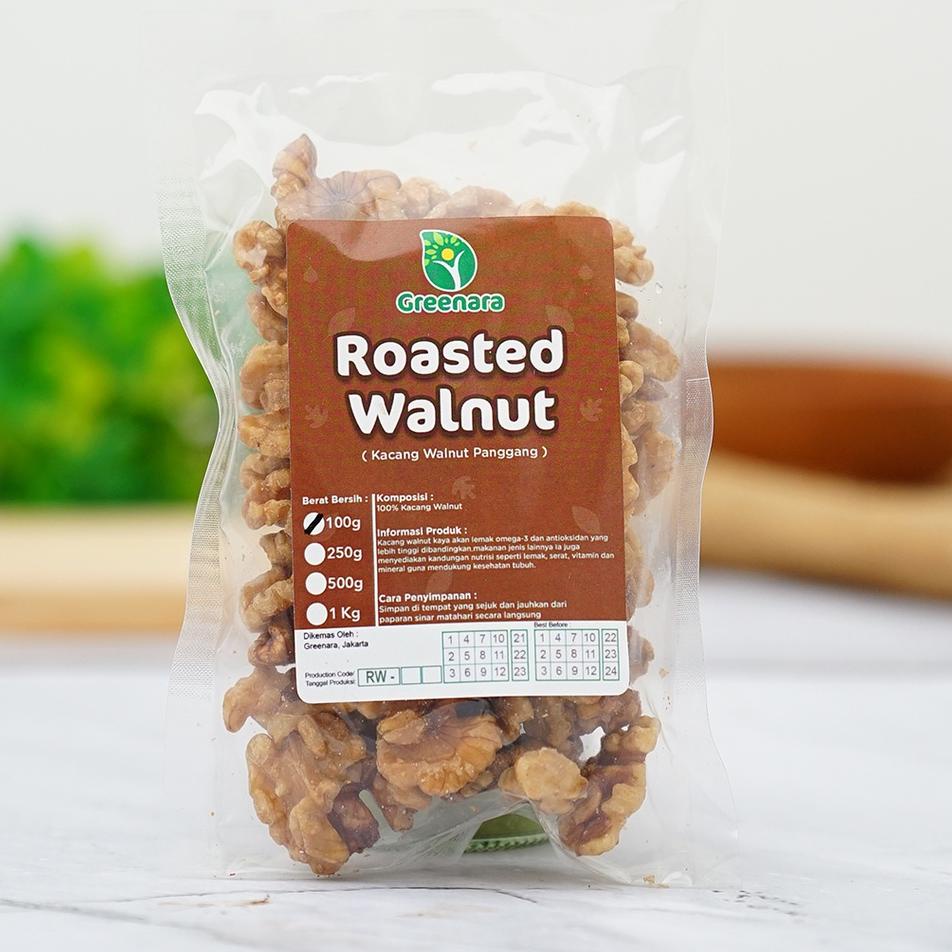 Super Viral Roasted Walnut 100gr / Roasted Walnuts 100 Grams Shopee