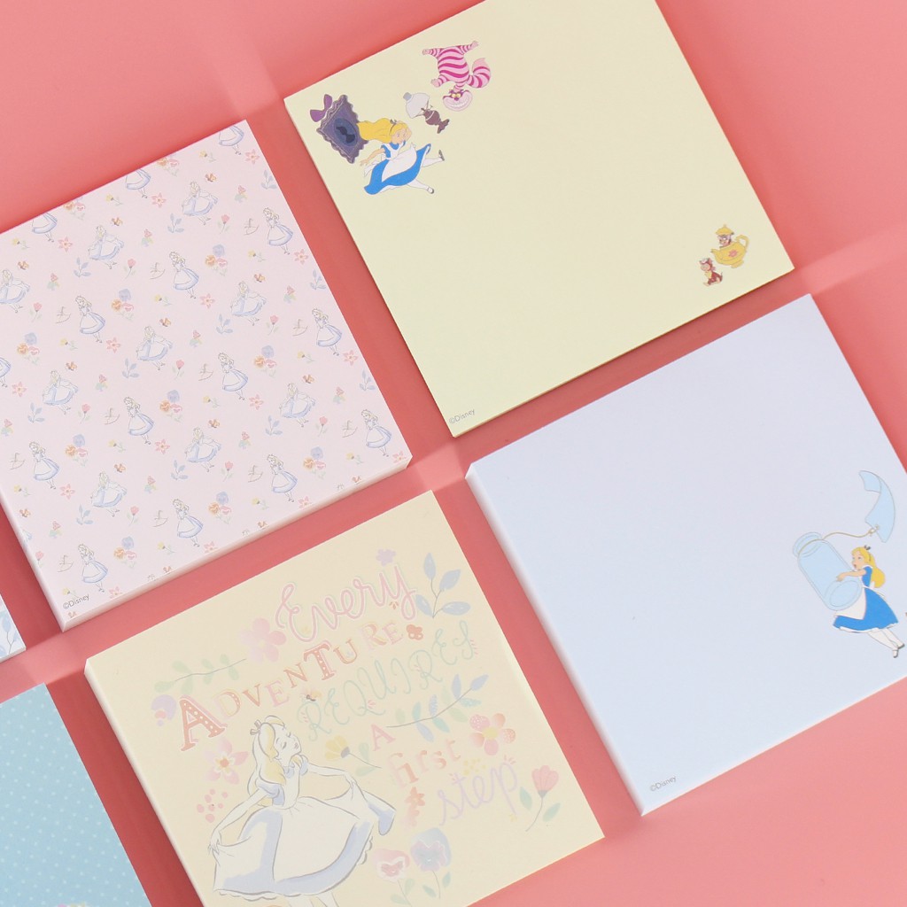 Disney Alice Memo pad 1 pcs 100 sheets / School Office Stationery ...