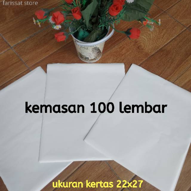 Kfc Rice Paper Burger Paper Plain Kebab Wrapping Paper 22x27 Food Grade