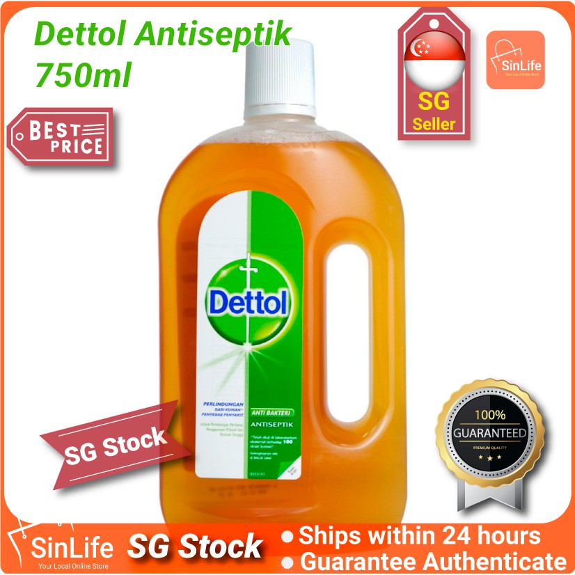 [🇸🇬Ready Stock ]Dettol Antiseptic Disinfection Liquid Germicide 750ML