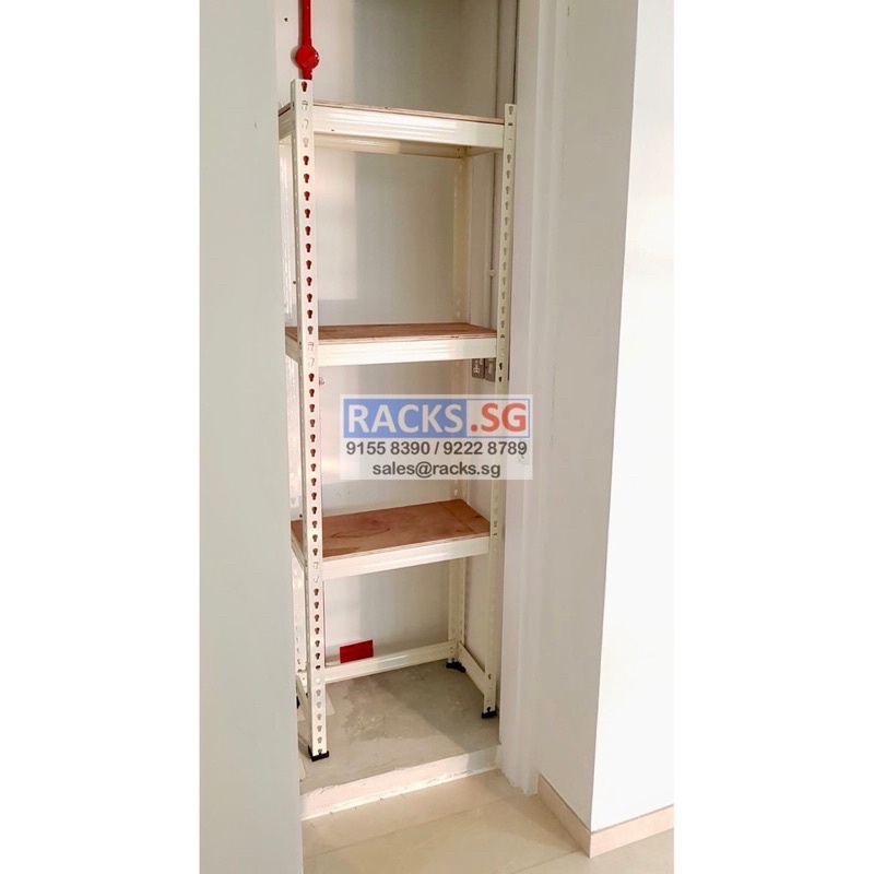 4-Tier Boltless Racking with PLYWOOD Shelves (D450mm/D600mm) !! FREE ...