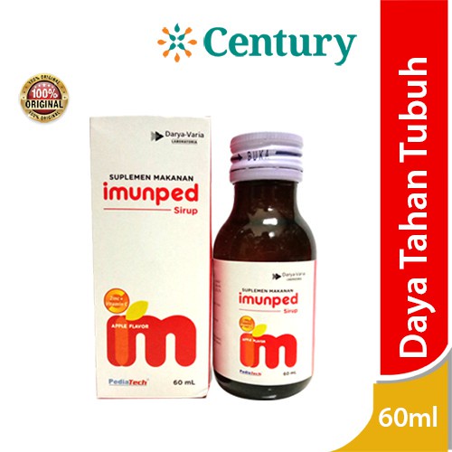 Imunped Sirup rasa Apel 60 ML/Syrup/Vitamin C/Vitamin Anak/Daya Tahan Tubuh/Imunitas