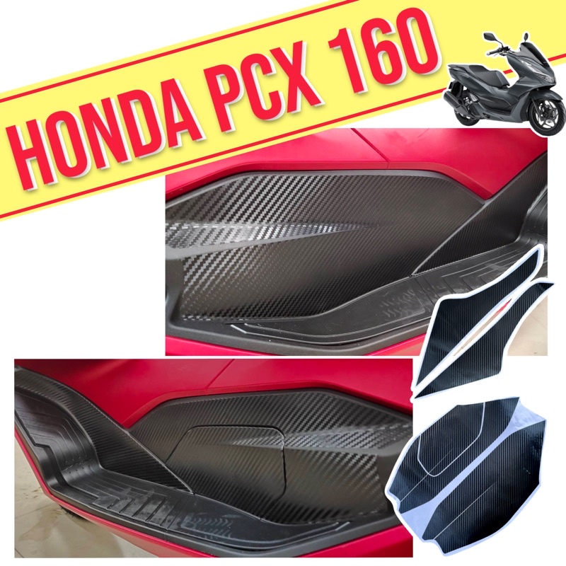 Pcx160 Big Footrest Protector (2 Sides) Kevlar Sticker Set Pcx 2021 ...