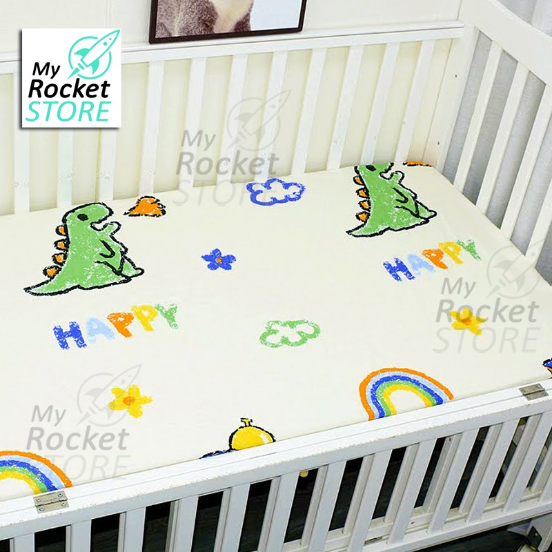 🇸🇬 Seller Baby Cot Fitted Sheet Bed sheet playpen Pillow/ Bedsheet Kids