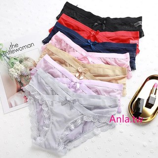 Anla Bra Girls Pure Cotton Trousers Small Daisy Crotch Breathable  Comfortable Sexy Cute Briefs Best-Selling