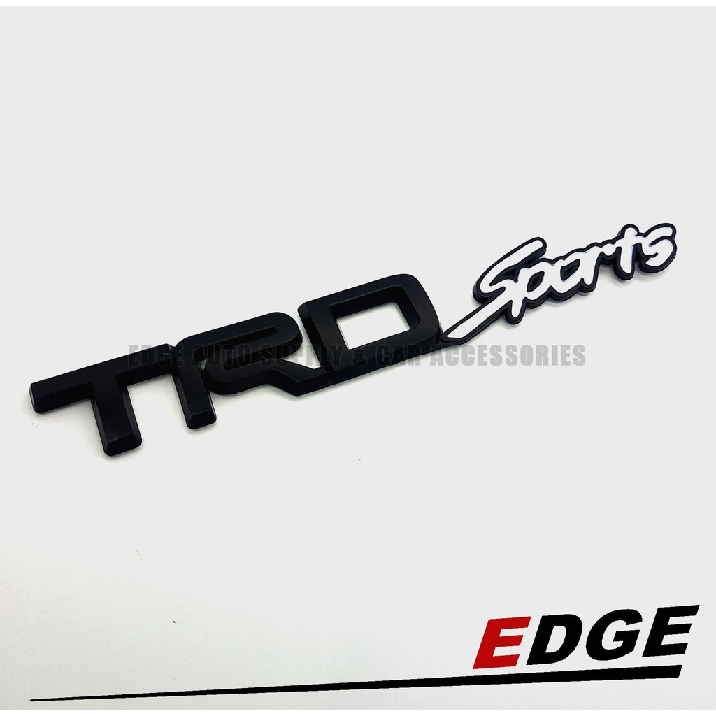 Emblem - TRD SPORTS - Black - 2.3x16.2cm // toyota trdsports sport trd ...