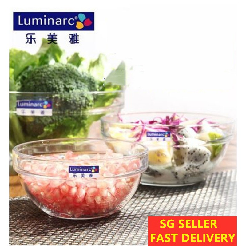 SG SELLER**Luminarc Salad Bowl Empilable Stackable Tempered Glass Soup