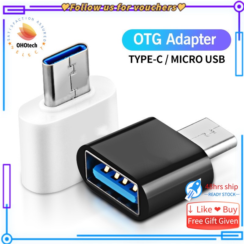 Ready Stock⭐OHOTECH ️Universal Portable Type-C Micro USB OTG Adapter ...