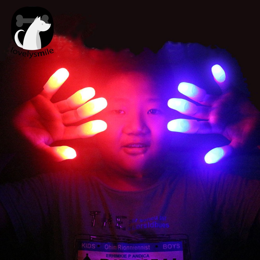 Lot de 10 lumières de pouce magiques pour pouce magique - Faux doigt magique LED - Pour spectacles de magie et fêtes