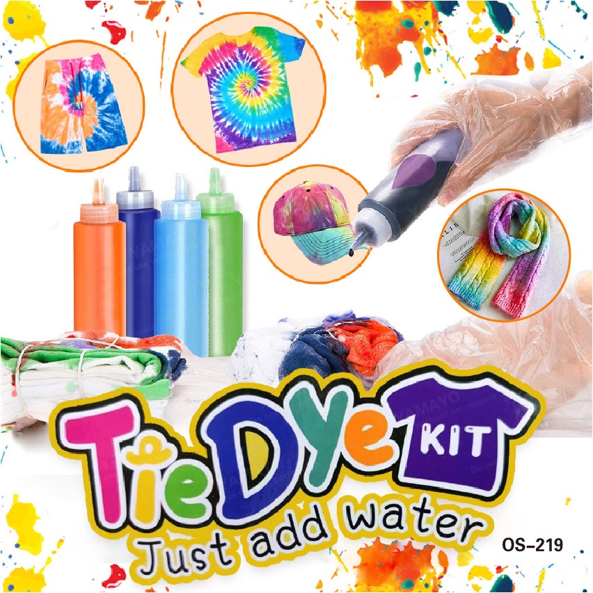 5/8/18 Colours Tie Dye Kit || Non-toxic Reactive Fabric Textile ...