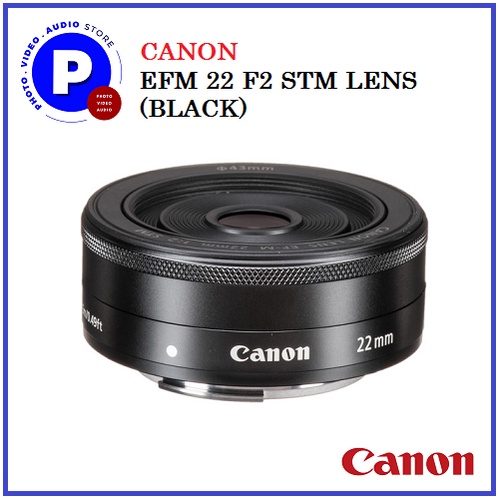 CANON EFM 22 F2 STM LENS - BLACK | Shopee Singapore
