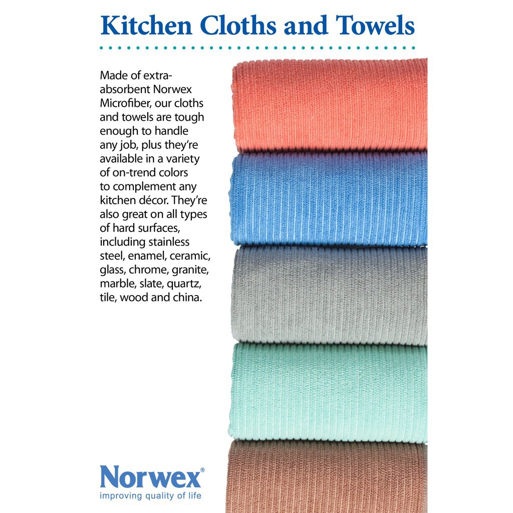  Norwex Kitchen Cloth - Sea Mist (Green) : Home & Kitchen