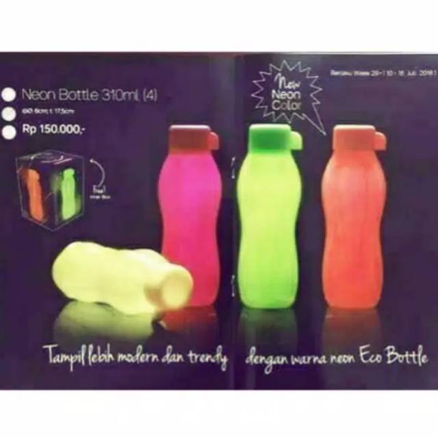 Tupperware neon eco bottle | Shopee Singapore