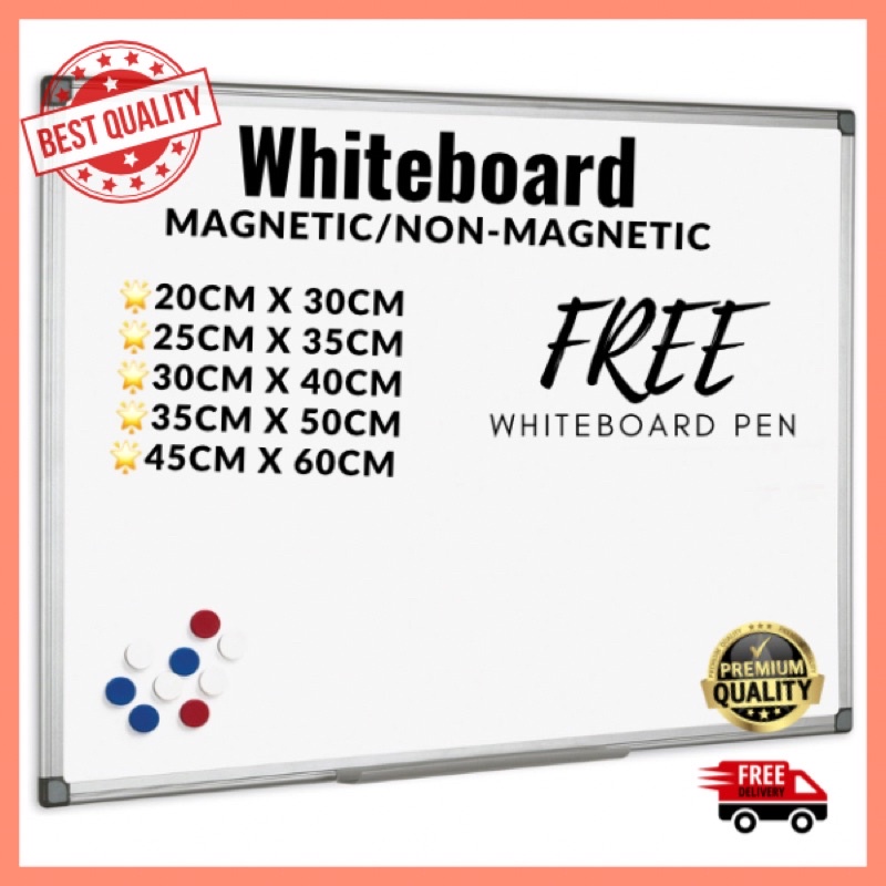 Whiteboard/ Whiteboard Magnetic / Non Magnetic White Board / whiteboard ...