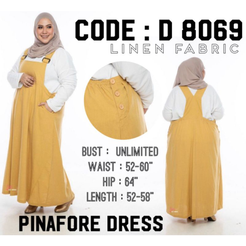 Pinafore dress muslimah best sale