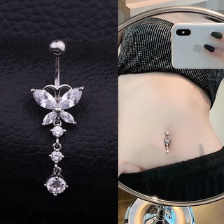 Surgical Steel Crystal Navel Piercings Belly Button Ring Women Sexy Body  Jewelry