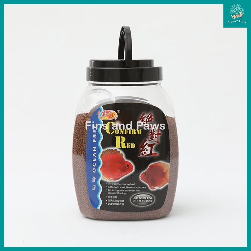 [OF Ocean Free] Confirm Red Pellet Fish Food for Blood Parrot, Cichlid
