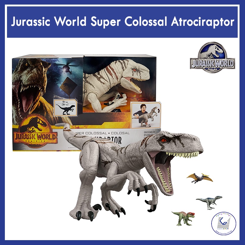 Jurassic World Dominion Survival Instincts Super Colossal Atrociraptor Dinosaur Toy Mattel HFR09