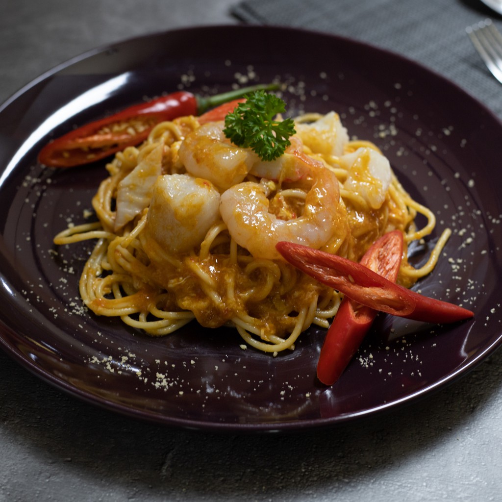[Easygourmetsg] Singapore Chilli Crab Sauce Seafood Pasta (Halal