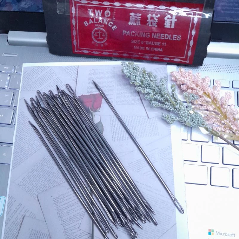 Jarum Jahit Karung Packing Needles Isi 25Pcs Grosir - Gambar 2