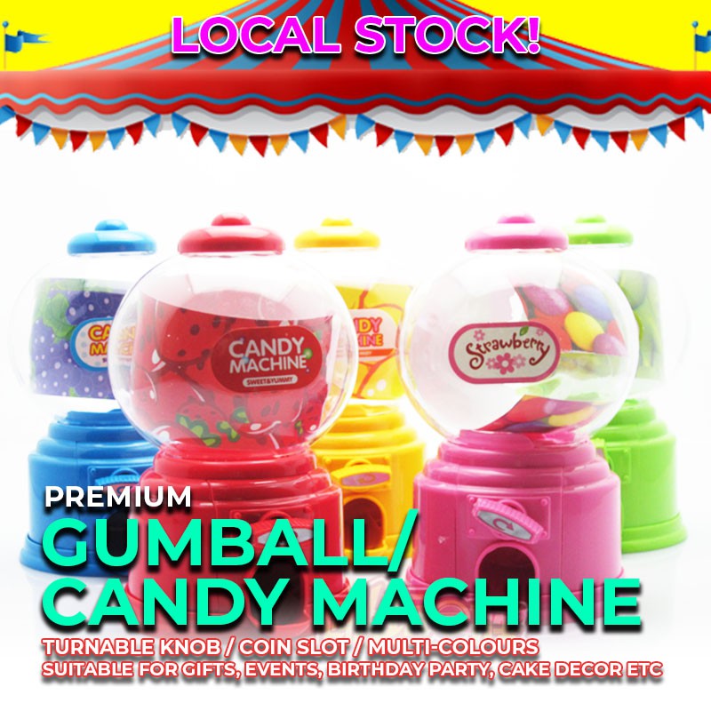 KOREAN Premium Mini Gumball Machine ( Turntable knob and coin slot ...