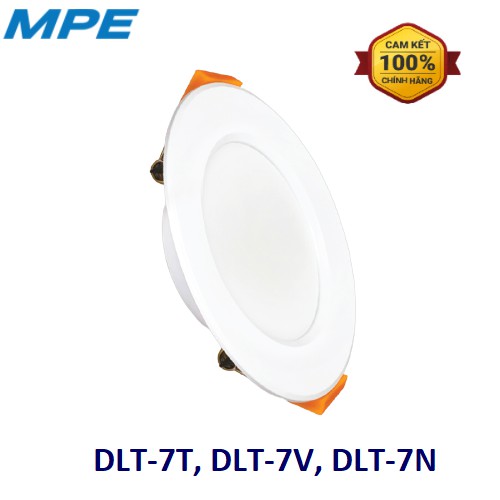 COMBO of 5 PCS - MPE WHITE FRAME DOWNLIGHT LED DLT-7T (WHITE), DLT-7V ...