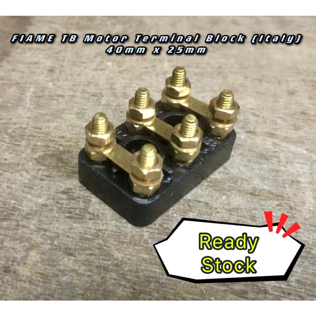 FIAME 40MM X 25MM TB MOTOR TERMINAL BLOCK (Made in Italy) | Shopee ...