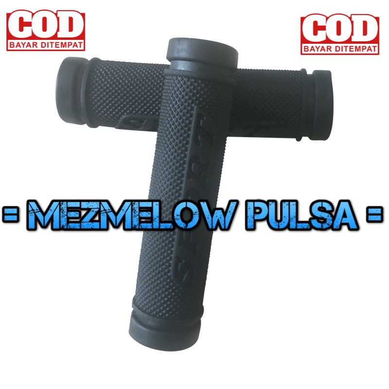 Hand Grip Stang Handgrip Setang Handlebar Gagang Sepeda alphabet 3D rubber - Gambar 2