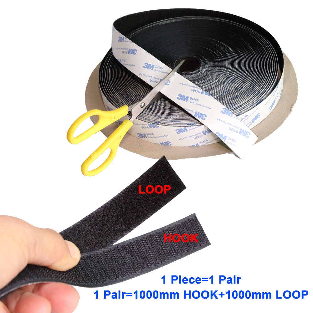 Self Adhesive Velcro Tape Hook and Loop Tape Fastener Home Decoration ...