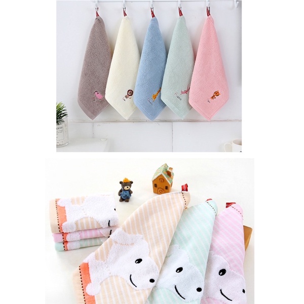 SG Ready Stock Pure Cotton Kids Hand Towel Kids Bath Towel | Shopee Singapore