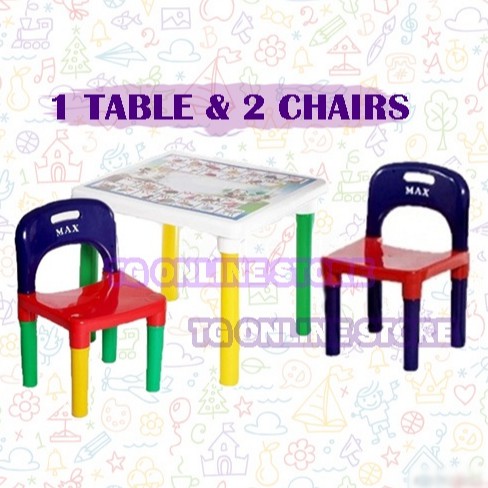 Study Table and Chair Kid Set with Cartoon / Cartoon Study Table and ...