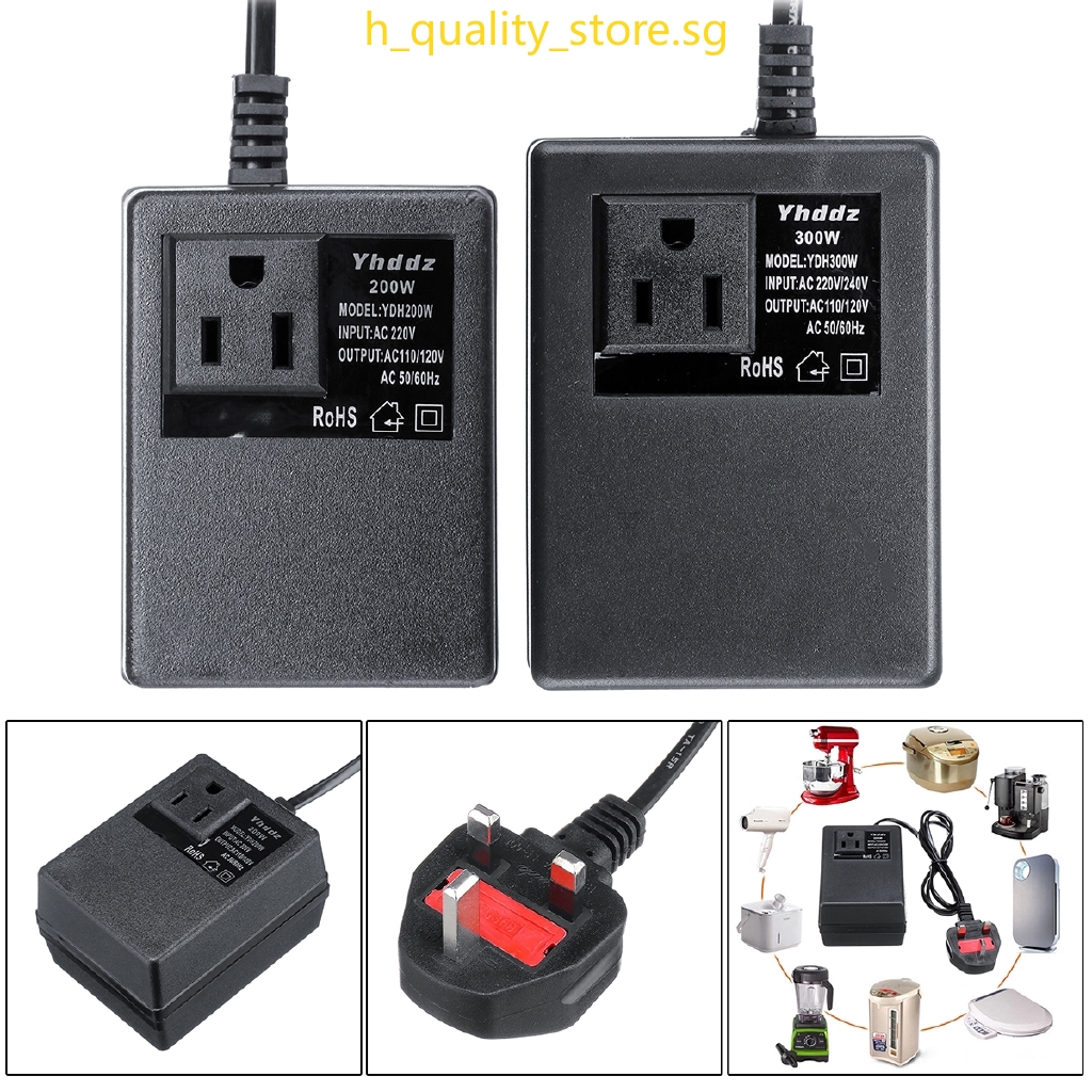 Voltage Transformer Convert 220V/240V To 110V/120V Power Adapter Shopee Singapore