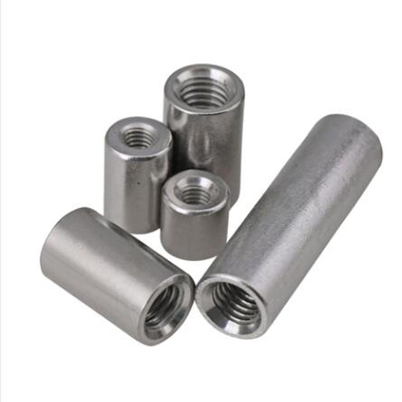 304 Stainless Steel Extended Cylindrical Nut Screw Welding Connector
