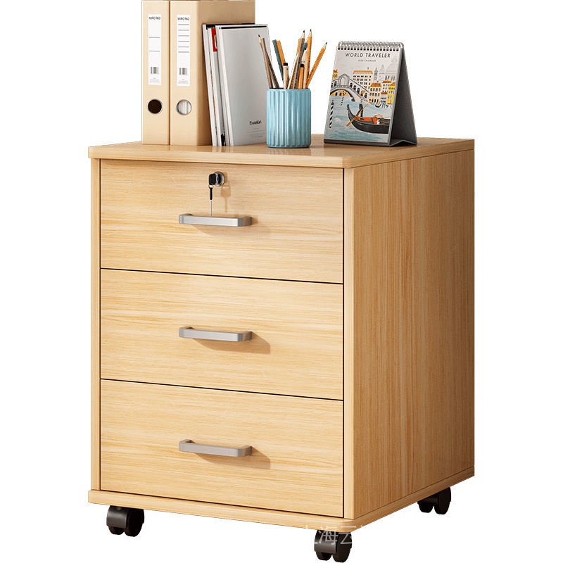 YYNING Office Mobile Pedestal Wooden Filing Home Study Office
