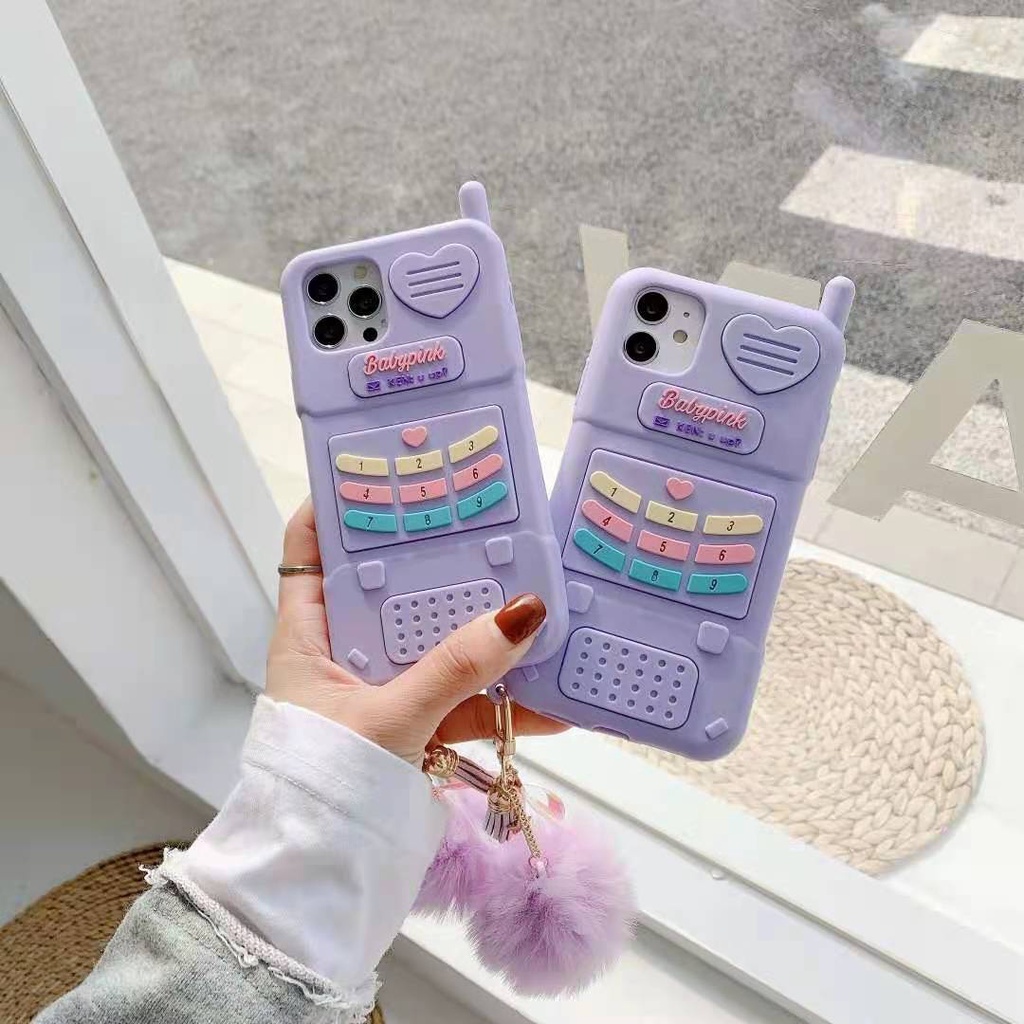 iPhone 14 13 12 11 pro max X XR XS MAX Love Barbie Phone Pattern Soft Silicone phone case