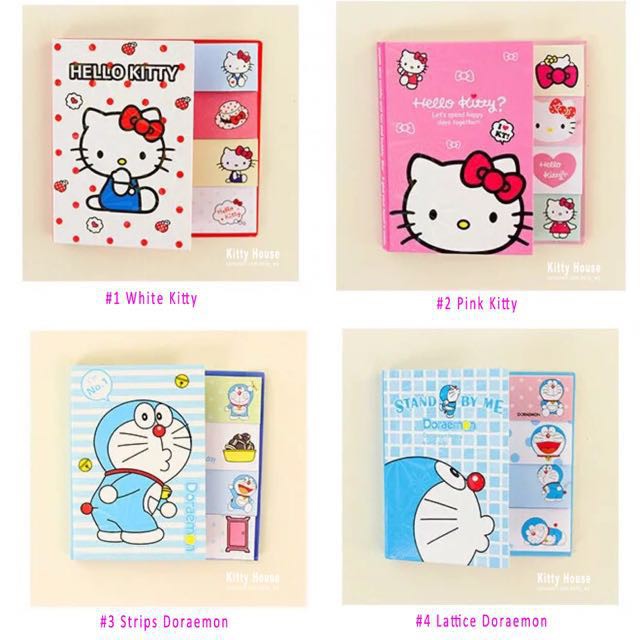 Hello Kitty & Doraemon Sticky Note Pad | Shopee Singapore