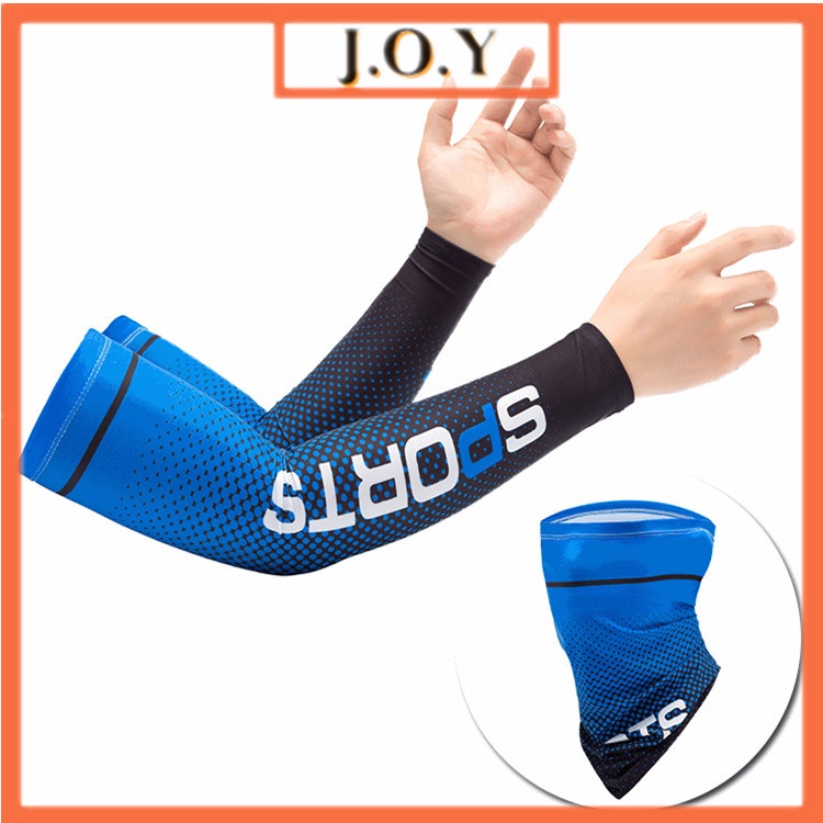 J.O.Y SPORTS Ice Fabric Breathable Running Arm fashion Sleeves UV ...