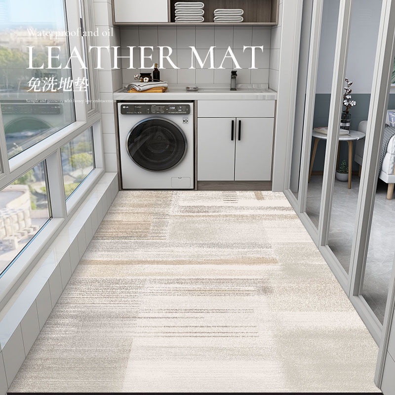 [15 Styles] Japanese Style Pvc Leather Floor Mat Non Slip Balcony