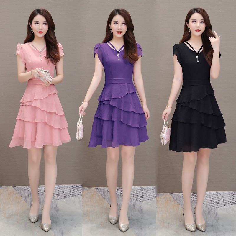 Purple casual dress 2025 women's dresses