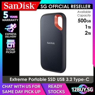 Disque SSD Portable SanDisk Extreme V2 500Go USB 3.1 Type-C
