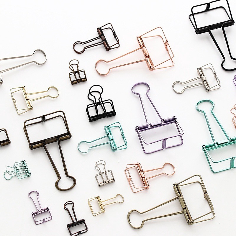 Elliot Folder Binder Clip Hollow-carved Design Exquisite Ticket Clip ...