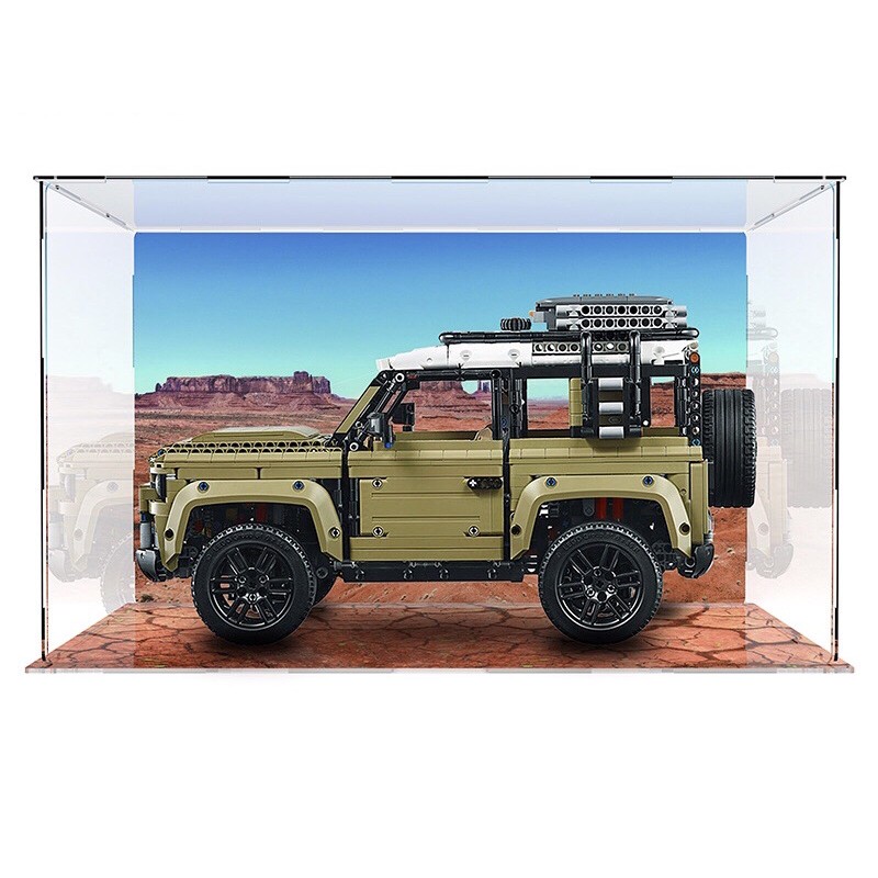 Acrylic Display Case/Box L50xW25xH30cm Suitable for 42110 Land Rover ...