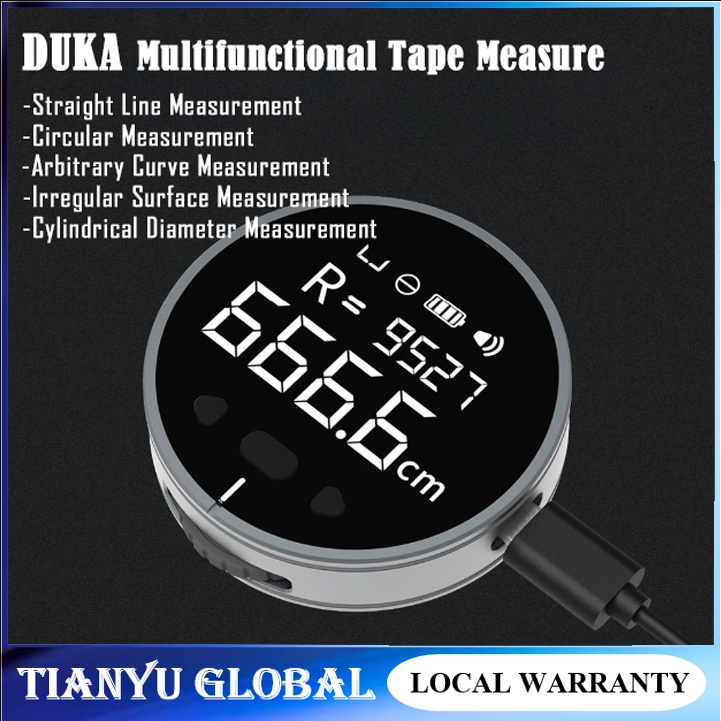 【SG READY STOCK】 Youpin DUKA Multifunctional Electric Ruler 99M Length ...