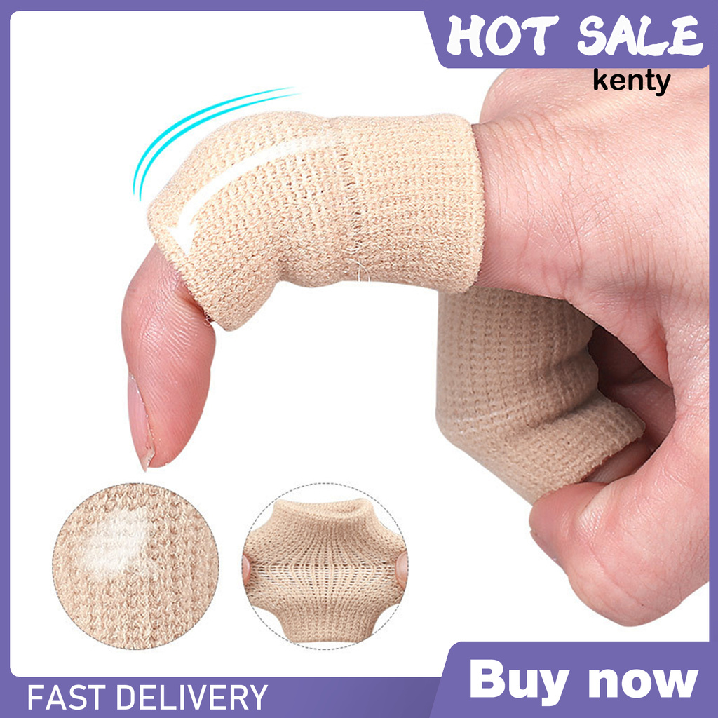 KT*10Pcs Finger Guard High Elasticity Protective Sports Comfortable Thumb Protector for Basketball Volleyball