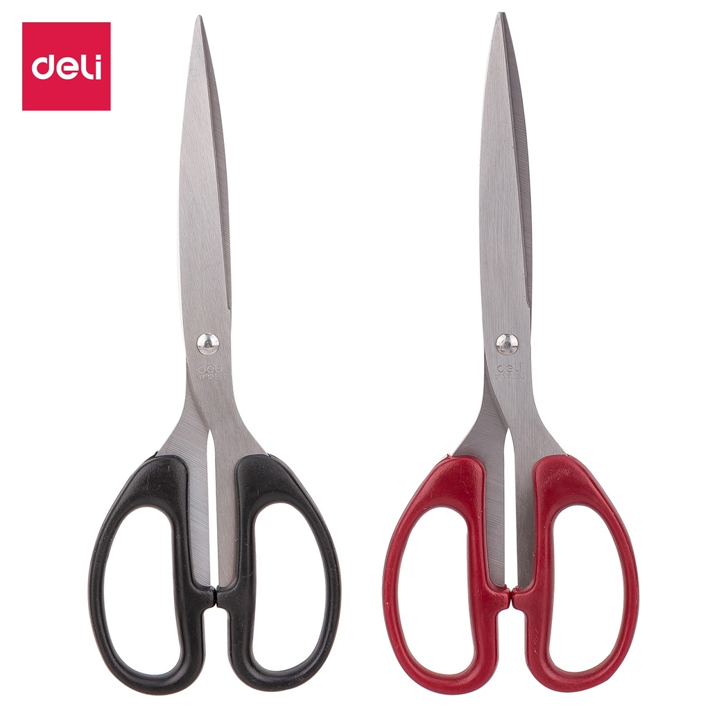 2 Pcs Deli Household Large Paper Scissor 210mm E6010 Random Colour ...