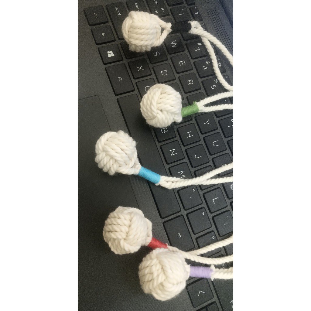 5 monkey fist handmade key chains | Shopee Singapore